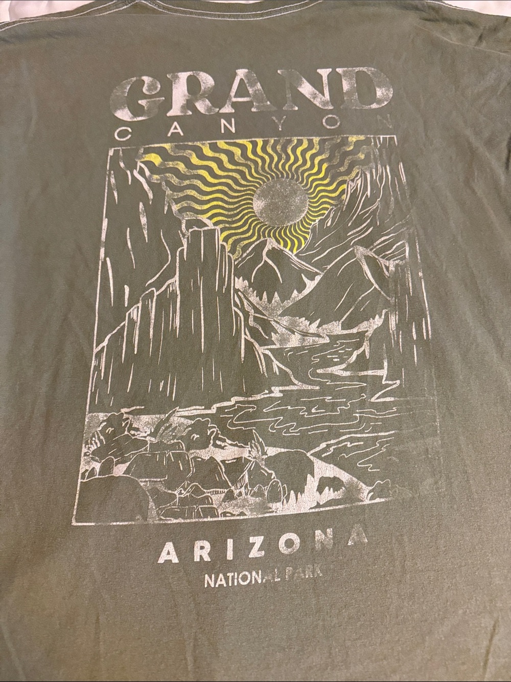 RSQ Olive Green Grand Canyon Short Sleeve Tee